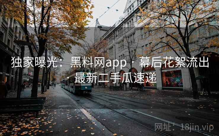 独家曝光：黑料网app · 幕后花絮流出 · 最新二手瓜速递