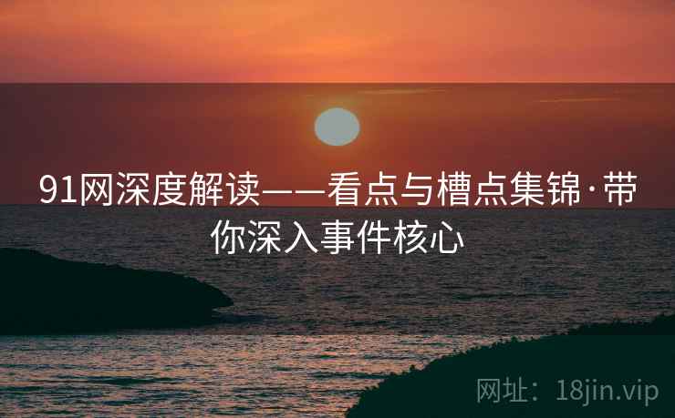 91网深度解读——看点与槽点集锦·带你深入事件核心