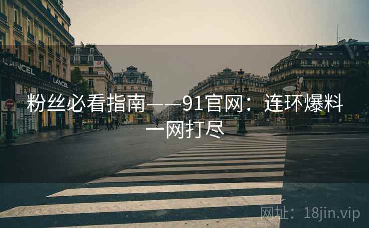 粉丝必看指南——91官网：连环爆料一网打尽